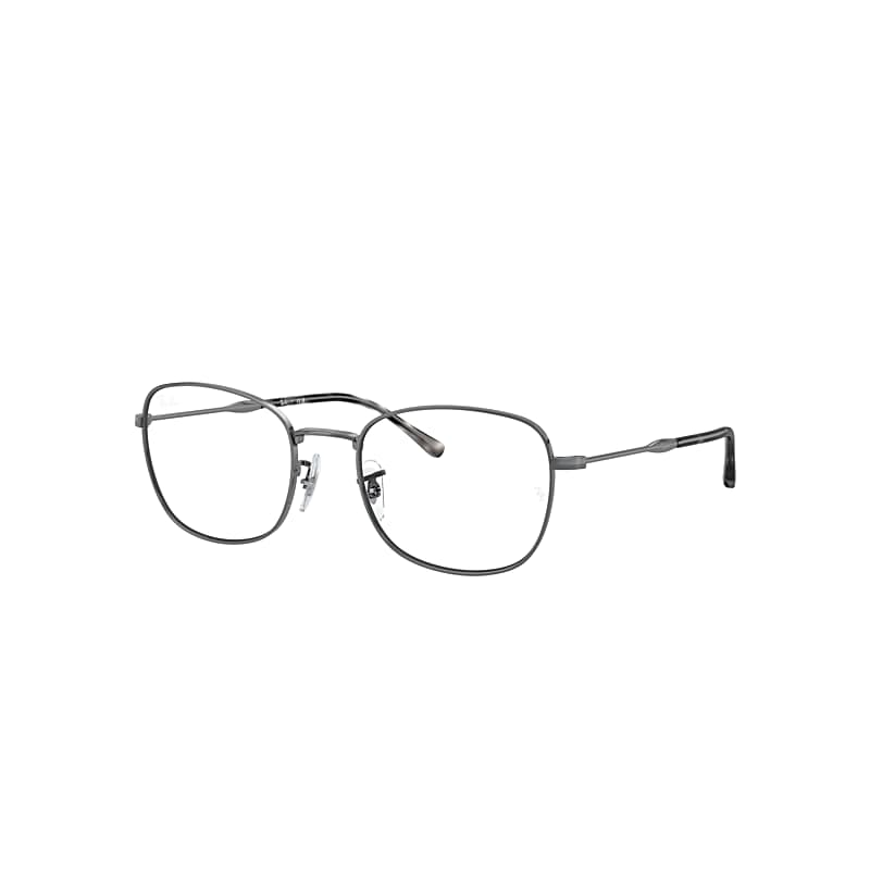 Ray Ban Eyeglasses Unisex Rb6497 Optics - Gunmetal Frame Clear Lenses Polarized 53-20 In Gunmetal
