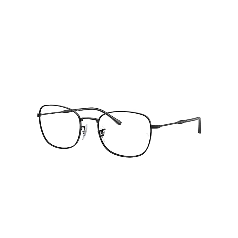 Ray Ban Eyeglasses Unisex Rb6497 Optics - Black Frame Clear Lenses Polarized 51-20 In Black