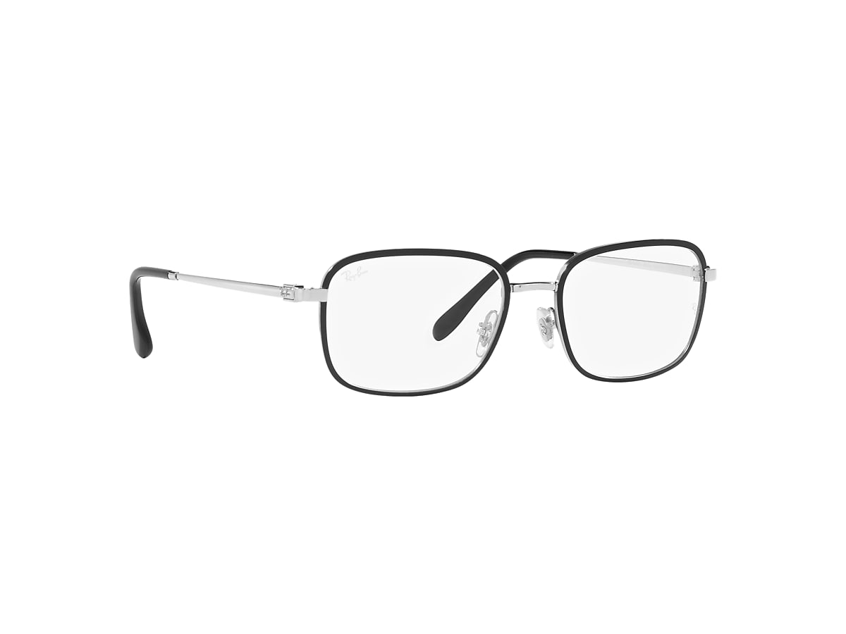 RB6495 OPTICS Eyeglasses with Black On Silver Frame - RB6495