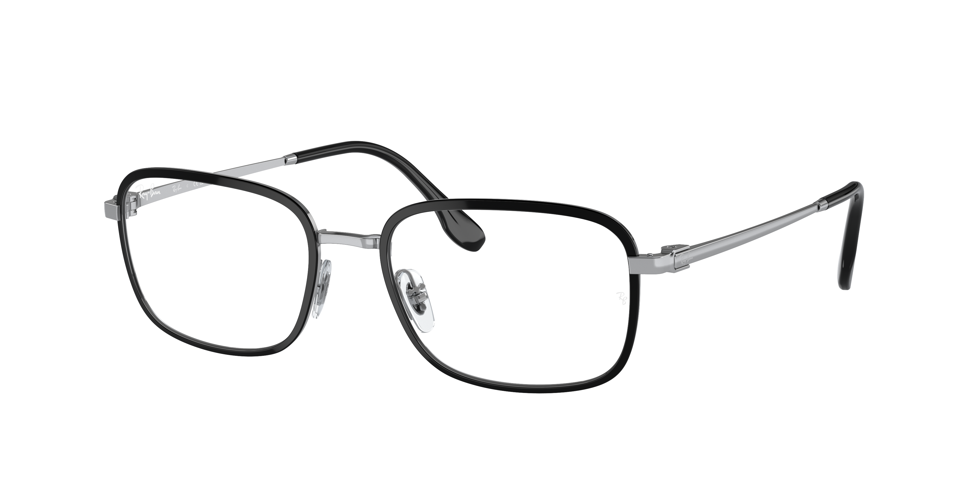 Rb6495 Optics Eyeglasses with Black On Silver Frame RB6495 RayBan®