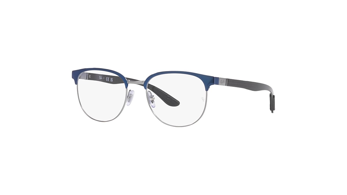 RB8422 OPTICS Eyeglasses with Blue On Gunmetal Frame - Ray-Ban