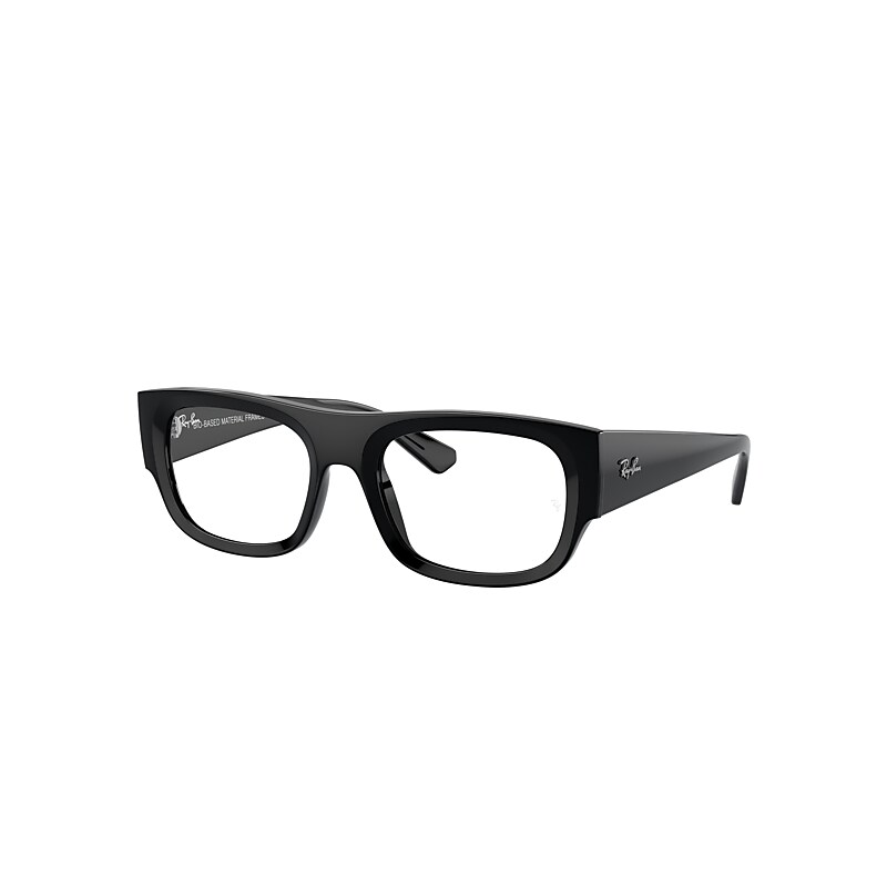 Ray Ban Eyeglasses Unisex Kristin Optics Bio-based - Black Frame Clear Lenses Polarized 52-20