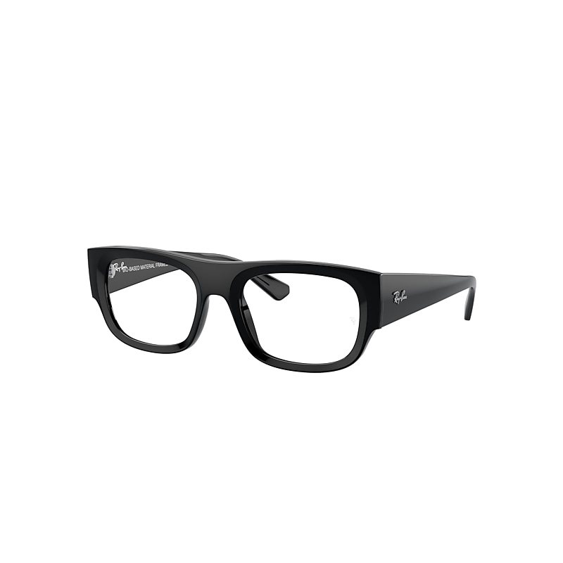 Ray Ban Eyeglasses Unisex Kristin Optics Bio-based - Black Frame Clear Lenses Polarized 54-20