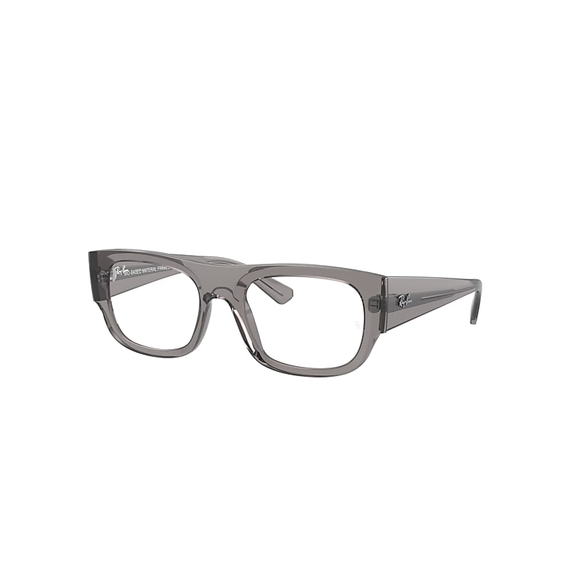 Ray Ban Eyeglasses Unisex Kristin Optics Bio-based - Transparent Grey Frame Clear Lenses Polarized 54-20