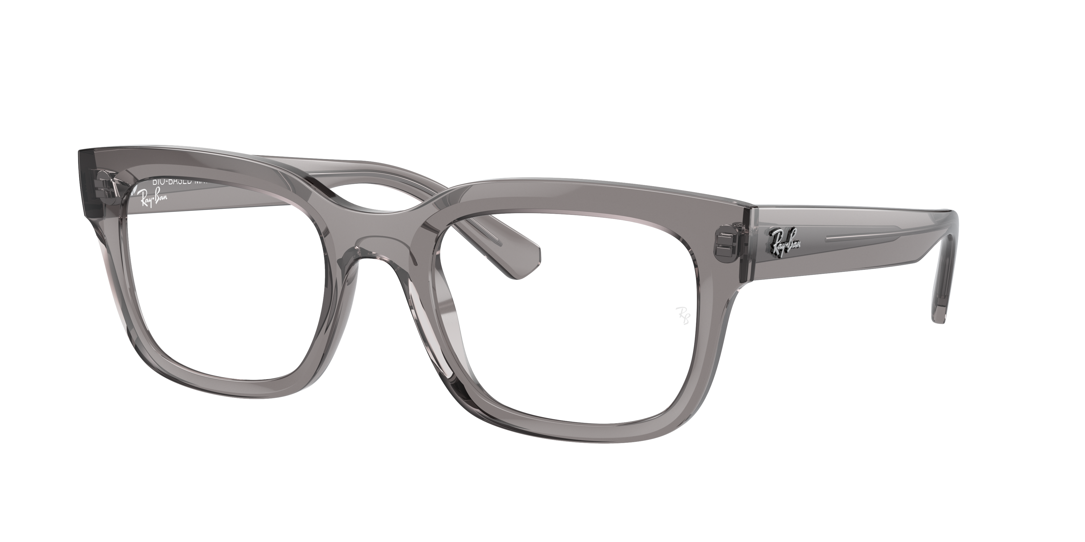 Chad Optics Biobased Eyeglasses with Transparent Grey Frame RB7217 RayBan®