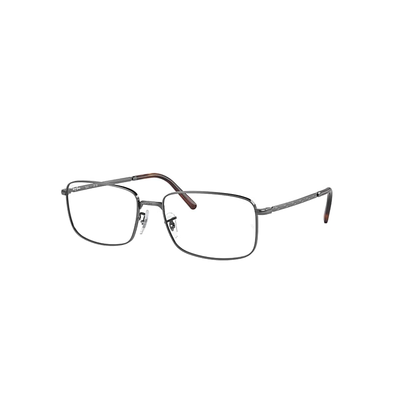Ray Ban Eyeglasses Unisex Rb3717 Optics - Gunmetal Frame Clear Lenses Polarized 54-18