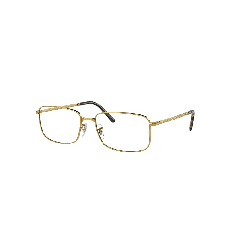 Ray Ban Eyeglasses Unisex Rb3717 Optics - Gold Frame Clear Lenses Polarized 54-18