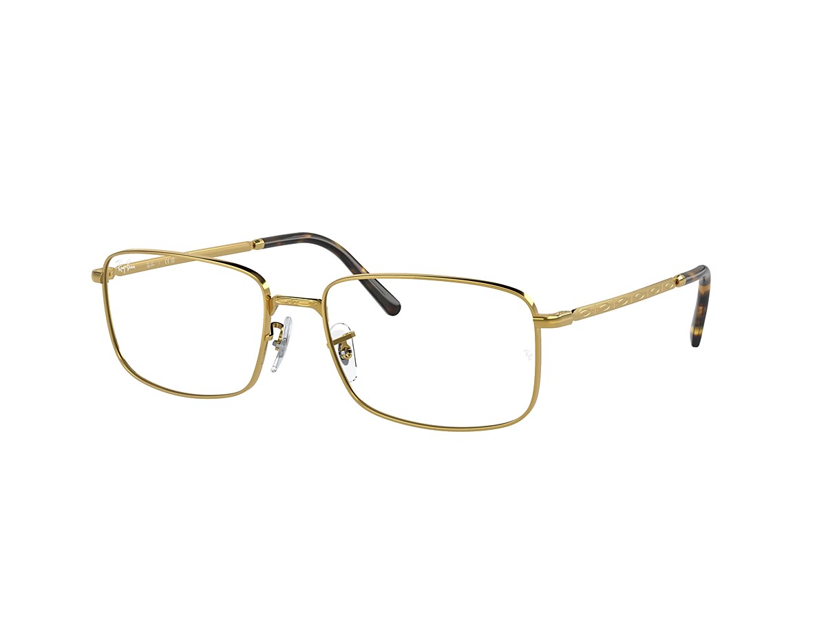 Ray-Ban Rb3717 Optics Optical Gold Frame Clear Lenses Polarized 57-18