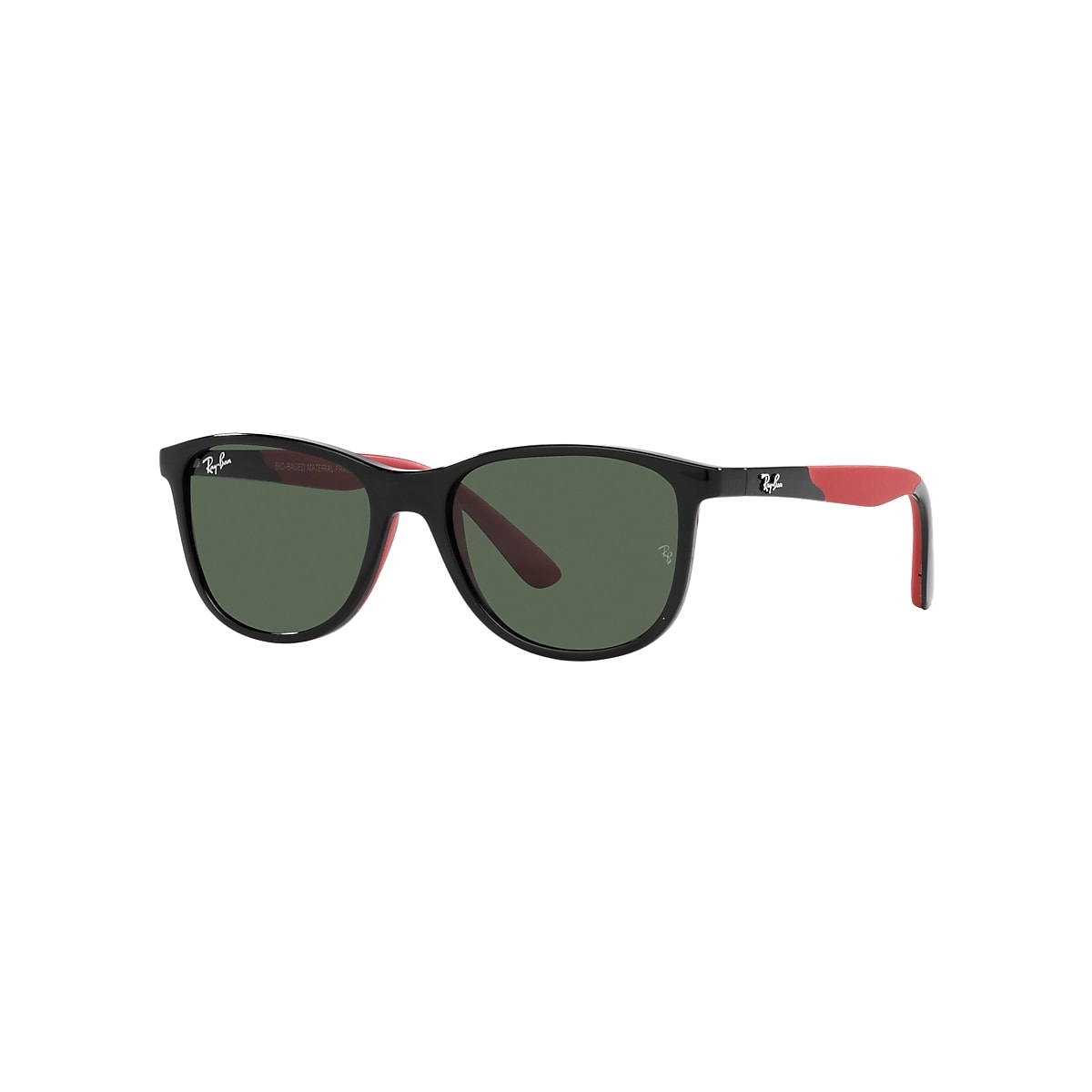 RB9077S KIDS BIO-BASED Sunglasses in Black On Red and Dark RB9077S KIDS BIO-BASED Sunglasses in Black On Red and Dark