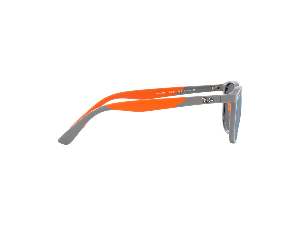 RB9077S KIDS BIO BASED Sunglasses in Grey On Orange and Blue