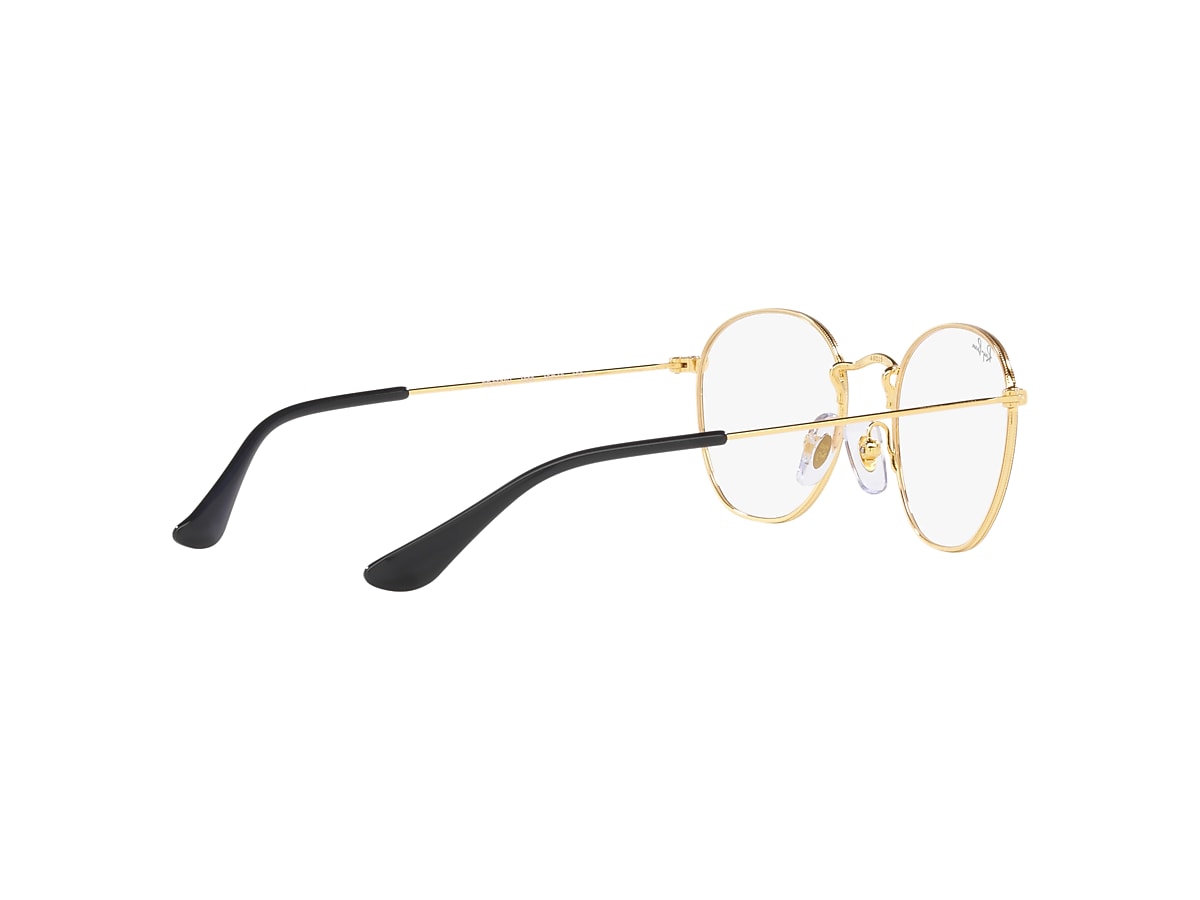 美品　Ray-Ban Light Ray ROB OPTICS KIDS Eyeglasses with Black On Gold Frame