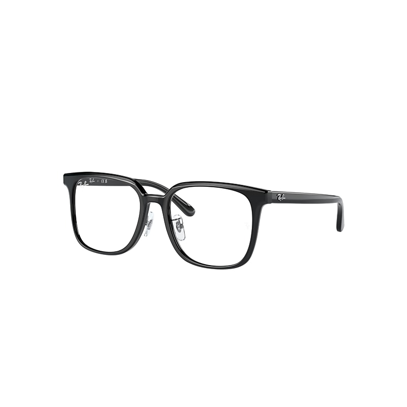 Ray Ban Rb5419 Optics Eyeglasses Black Frame Clear Lenses Polarized 54-18 In Black