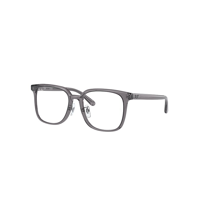 Ray Ban Rb5419 Optics Eyeglasses Transparent Grey Frame Clear Lenses Polarized 54-18 In Transparent Grey