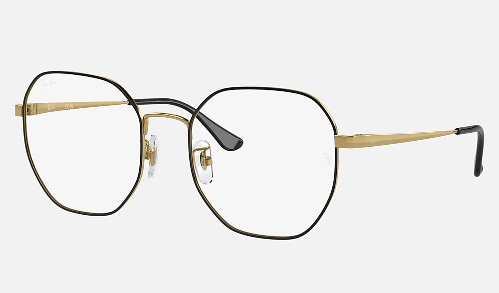 RB6482 OPTICS Eyeglasses with Black On Gold Frame - RB6482D