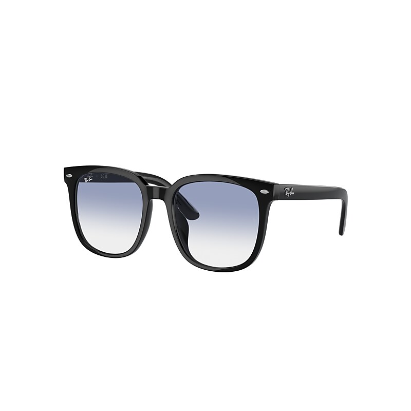 Ray Ban Rb4401d Sunglasses Black Frame Blue Lenses 57-20 In Black