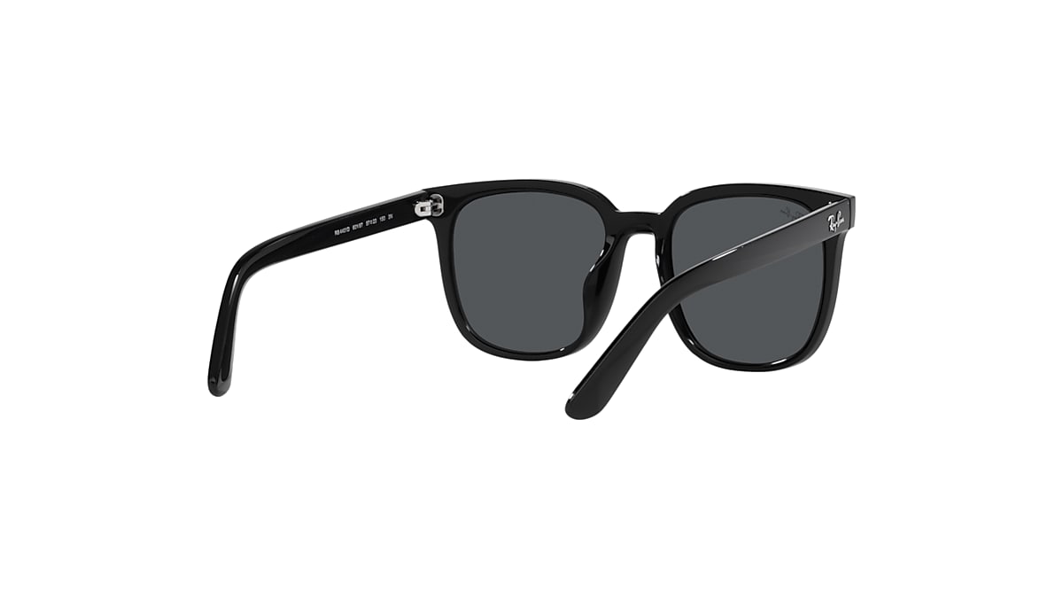 RAY-BAN RB4401D Transparent Grey - Unisex Sunglasses, Dark Grey Lens