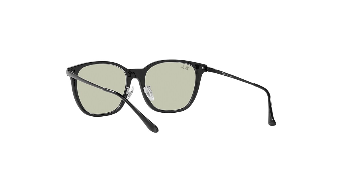 Amazon.com: Ray-Ban RB4333D Square Sunglasses, Black/Blue