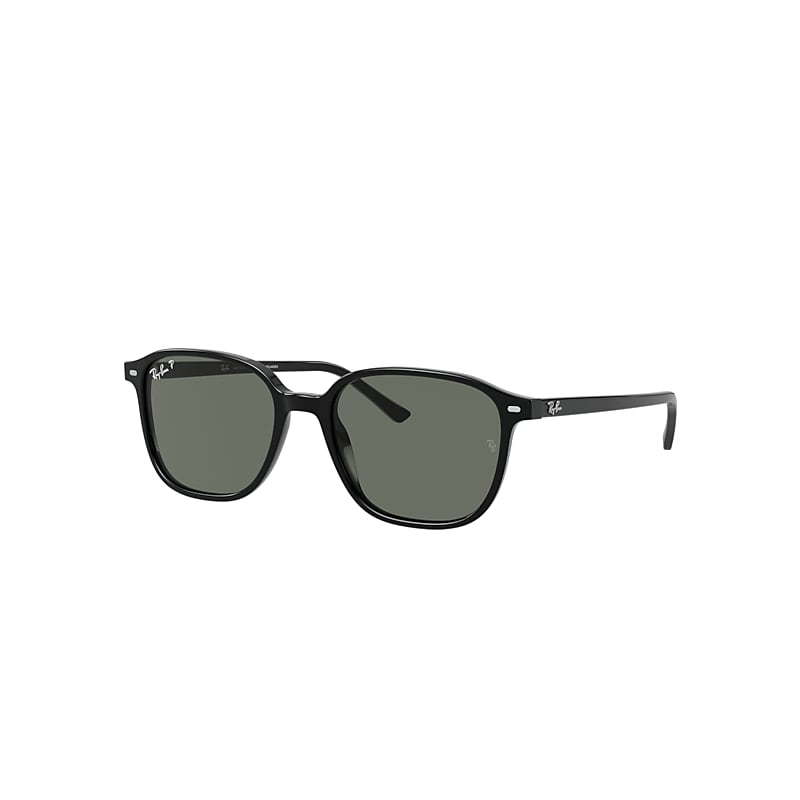 Ray Ban Sunglasses Unisex Leonard - Black Frame Green Lenses Polarized 55-18