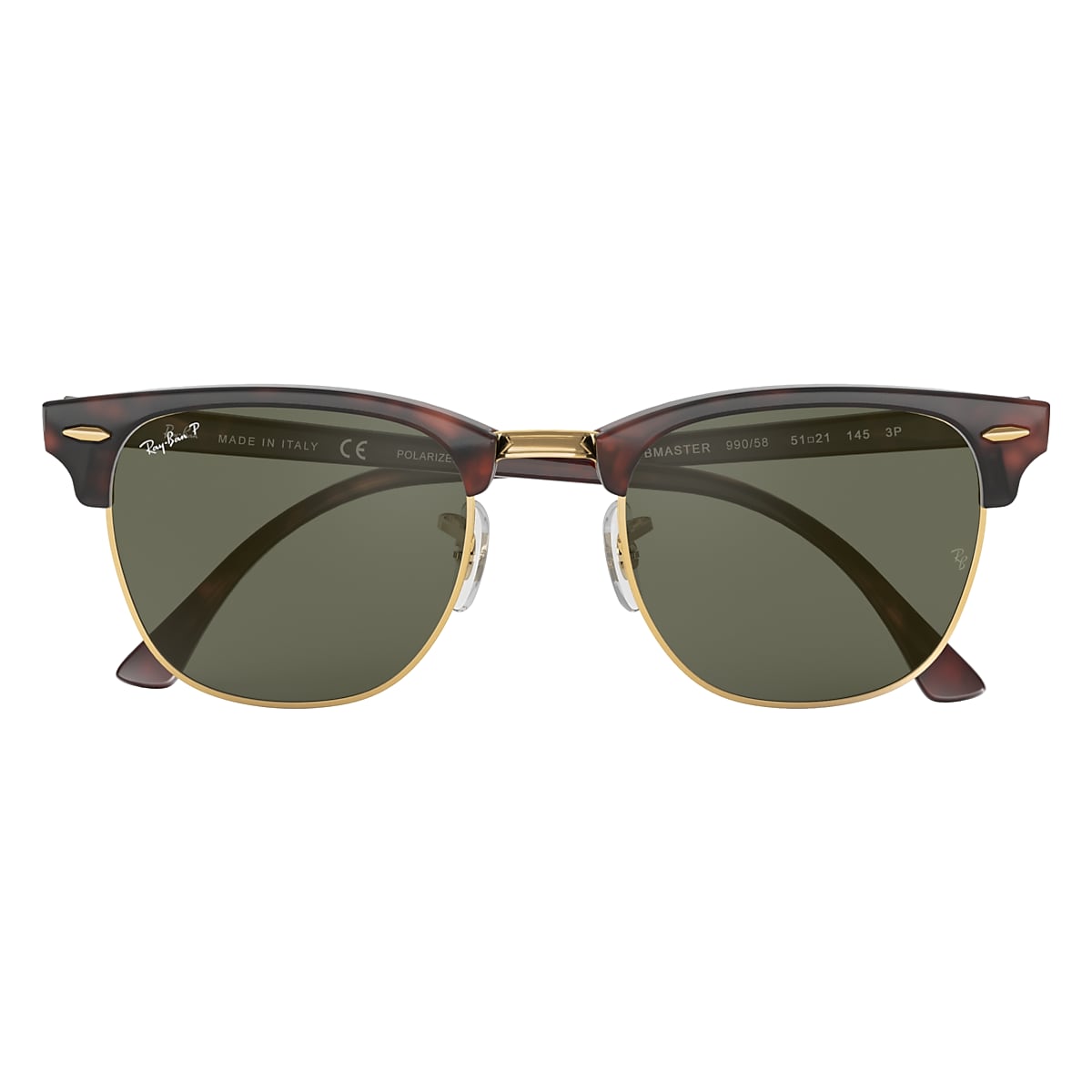 CLUBMASTER CLASSIC Sunglasses in Tortoise On Gold and Green 