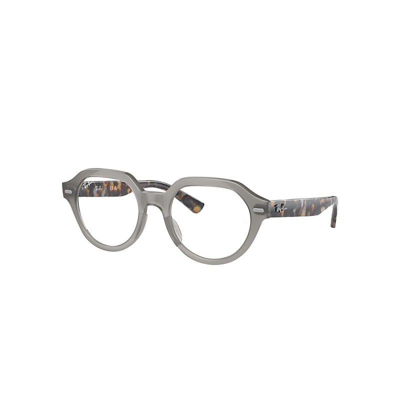 Ray Ban Gina Optics Eyeglasses Grey & Brown Havana Frame Clear Lenses Polarized 51-20
