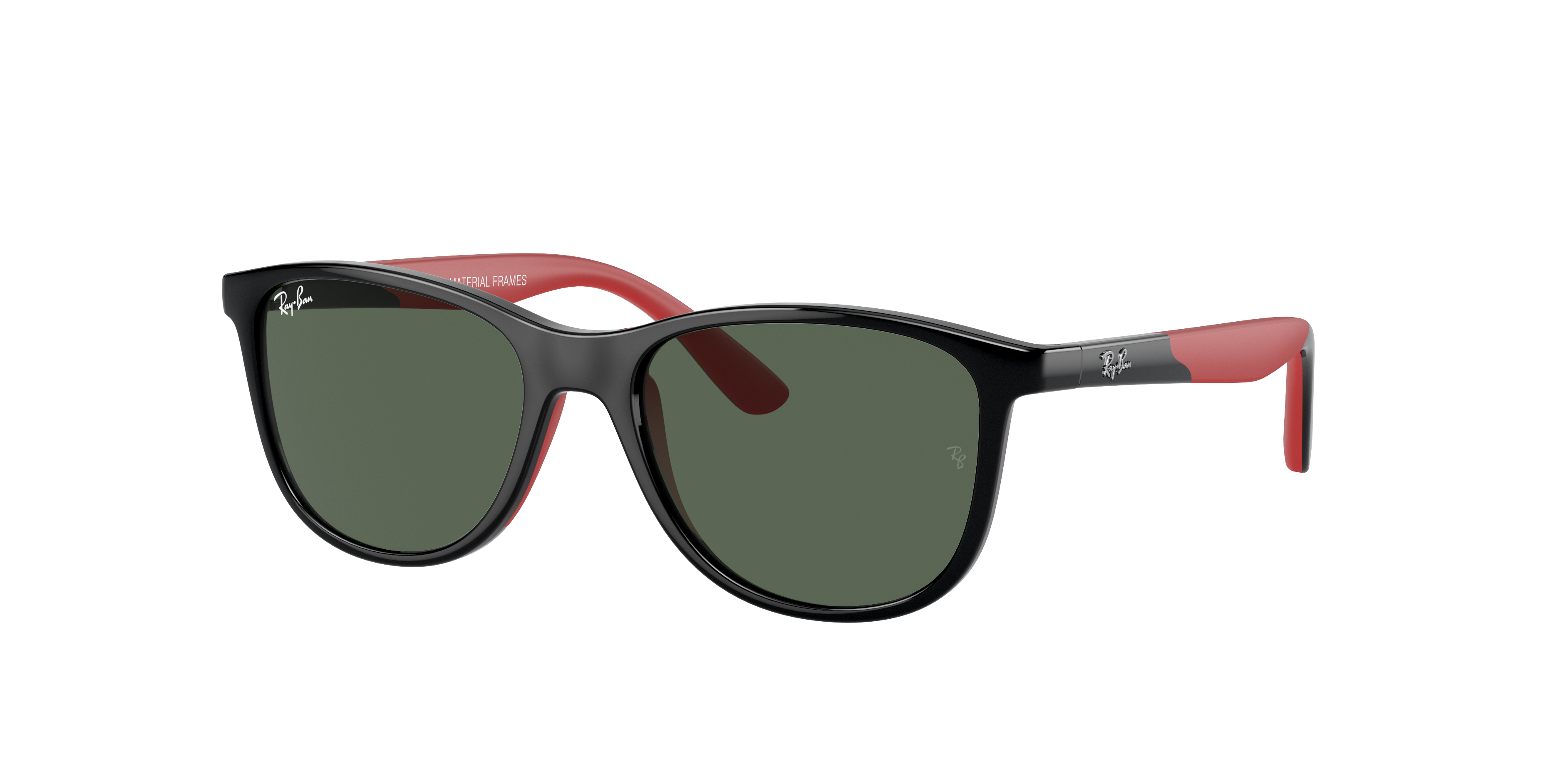 Black On Red Sunglasses in Dark Green and Rb9077s Kids Bio-based ...