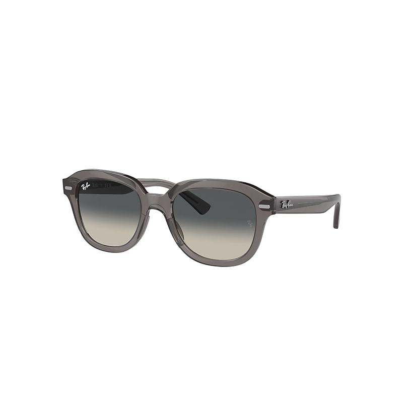Shop Ray Ban Erik Sunglasses Opal Dark Grey Frame Grey Lenses 53-20