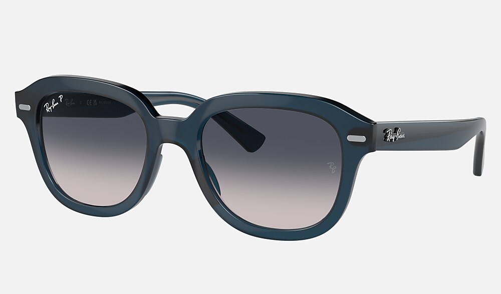 ERIK Sunglasses in Opal Dark Blue and Blue - RB4398F | Ray-Ban®