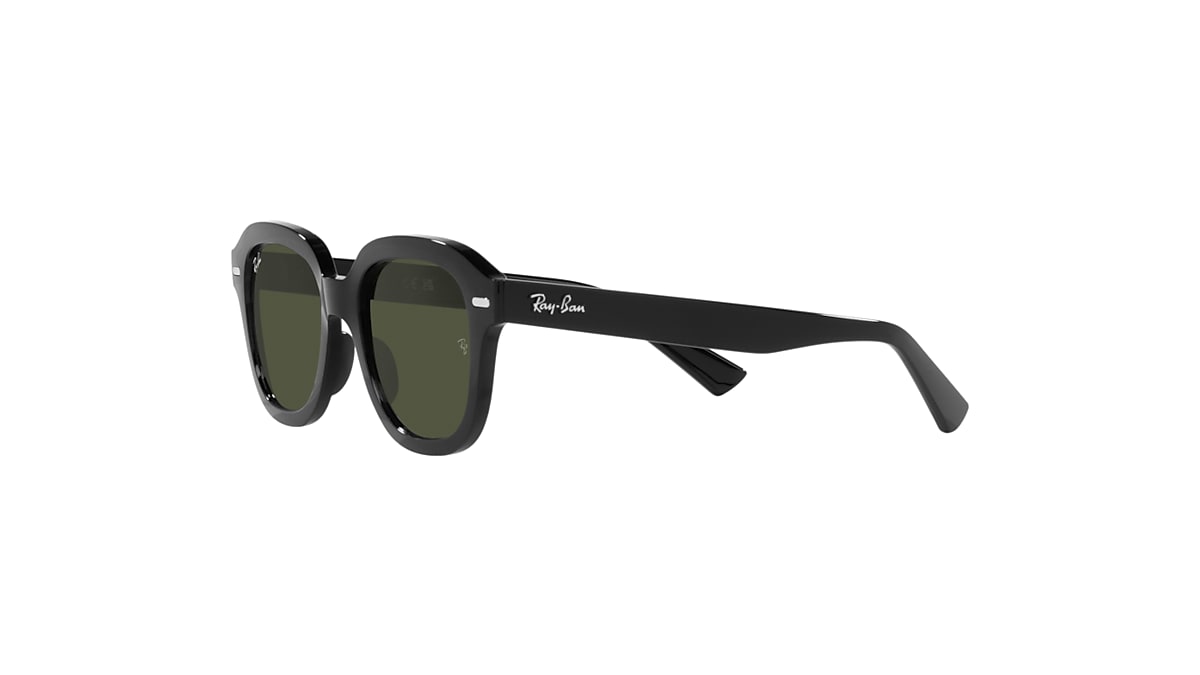 Ray-Ban Erik Sunglasses Black Frame Green Lenses 53-20