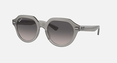 GINA Sunglasses in Opal Grey and Grey Polarized - RB4399F | Ray
