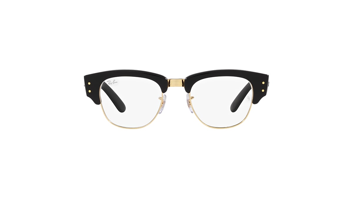 MEGA CLUBMASTER TRANSITIONS® Sunglasses in Black On Gold and Clear