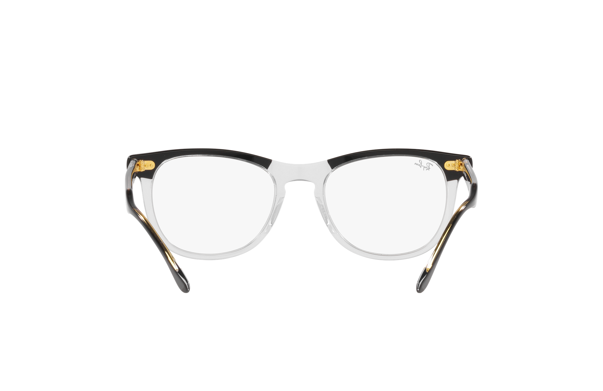 Vintage Ray-Ban Sunglasses RB4324 6447/32 Clear Square Frames with Brown  Gray Lenses | Grailed