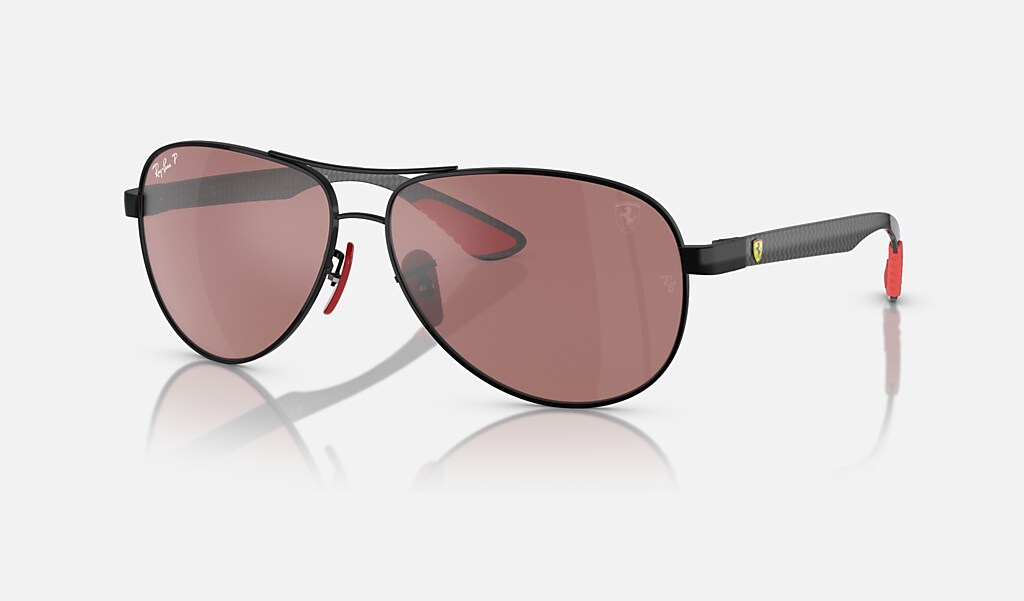 Rb8331m Scuderia Ferrari Collection Sunglasses in Black and Purple/Silver |  Ray-Ban®