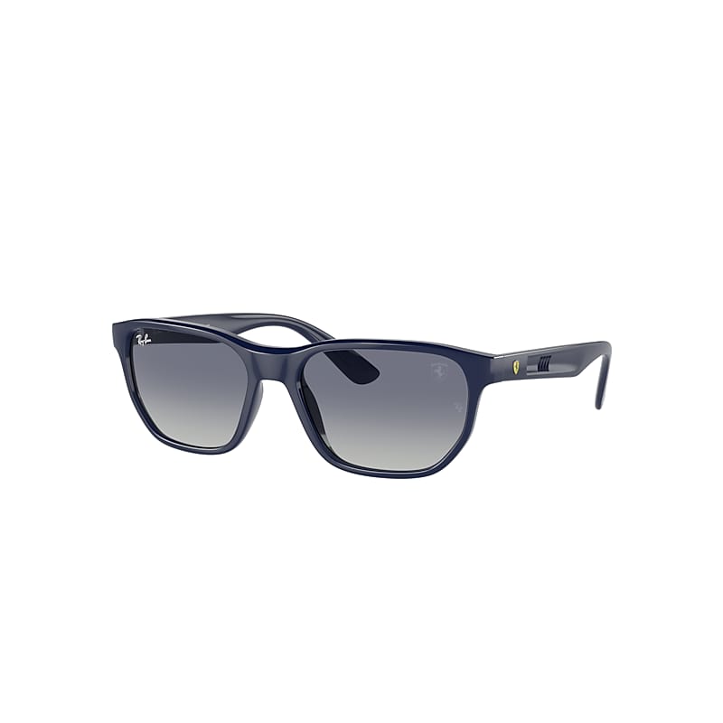 Ray Ban Sunglasses Male Rb4404m Scuderia Ferrari Collection - Blue Frame Grey Lenses 57-18 In Blau