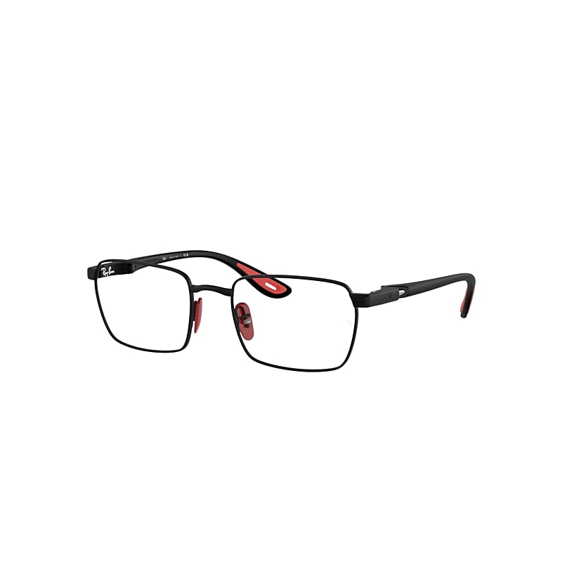 Ray Ban Eyeglasses Male Rb6507m Optics Scuderia Ferrari Collection - Black Frame Clear Lenses Polarized 54-2