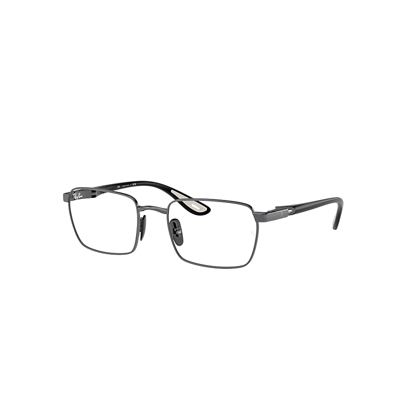 Ray Ban Eyeglasses Male Rb6507m Optics Scuderia Ferrari Collection - Black Frame Clear Lenses Polarized 54-2