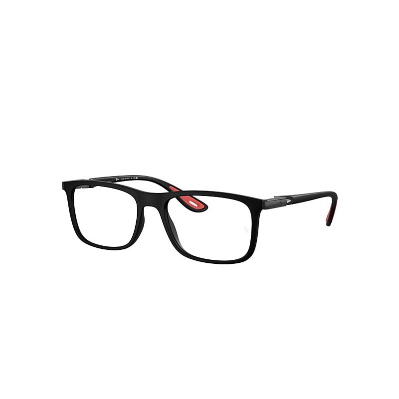 Ray Ban Rb7222m Optics Scuderia Ferrari Collection Eyeglasses Black Frame Clear Lenses Polarized 54-18