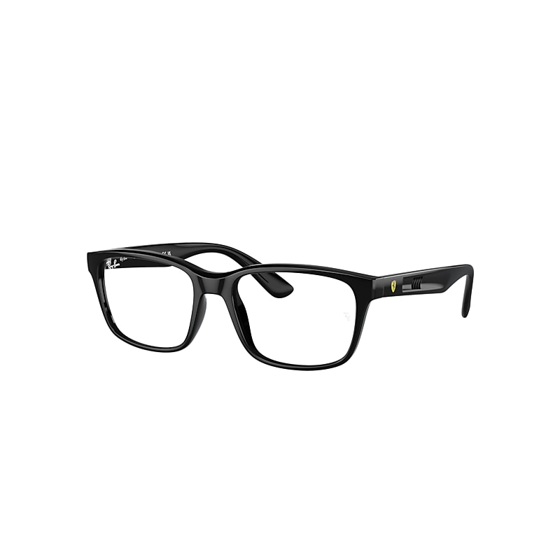 Ray Ban Eyeglasses Male Rb7221m Optics Scuderia Ferrari Collection - Black Frame Clear Lenses Polarized 54-1