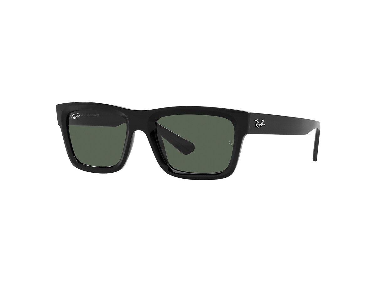 WARREN BIO-BASED Sunglasses in Black and Dark Green WARREN BIO-BASED Sunglasses in Black and Dark Green