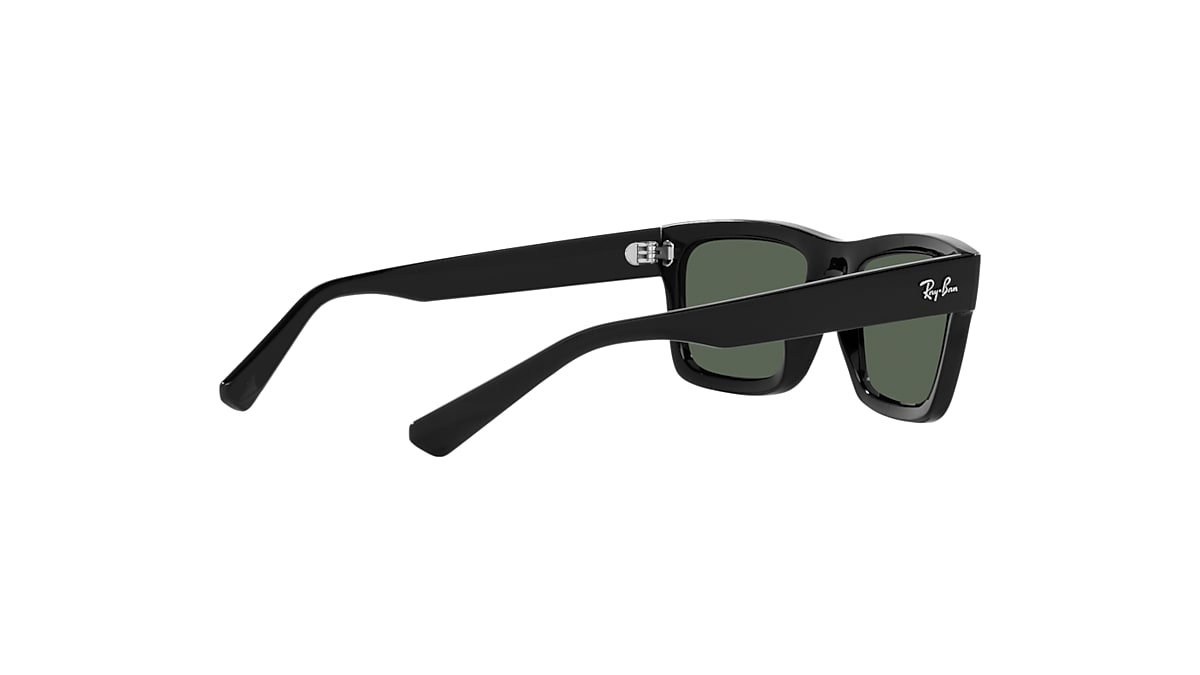 WARREN BIO-BASED Sunglasses in Black and Dark Green - RB4396F 