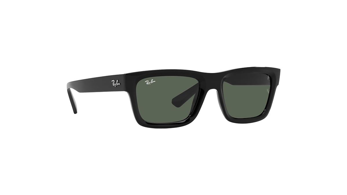 WARREN BIO-BASED Sunglasses in Black and Dark Green - Ray-Ban