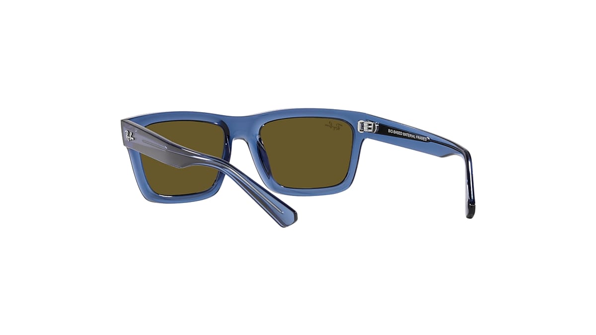 WARREN BIO-BASED Sunglasses in Transparent Dark Blue and Dark 
