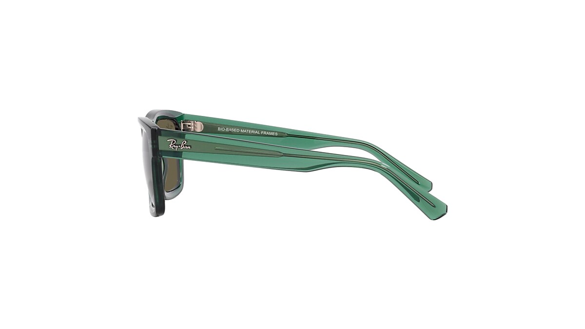 WARREN BIO-BASED Sunglasses in Transparent Green and Brown