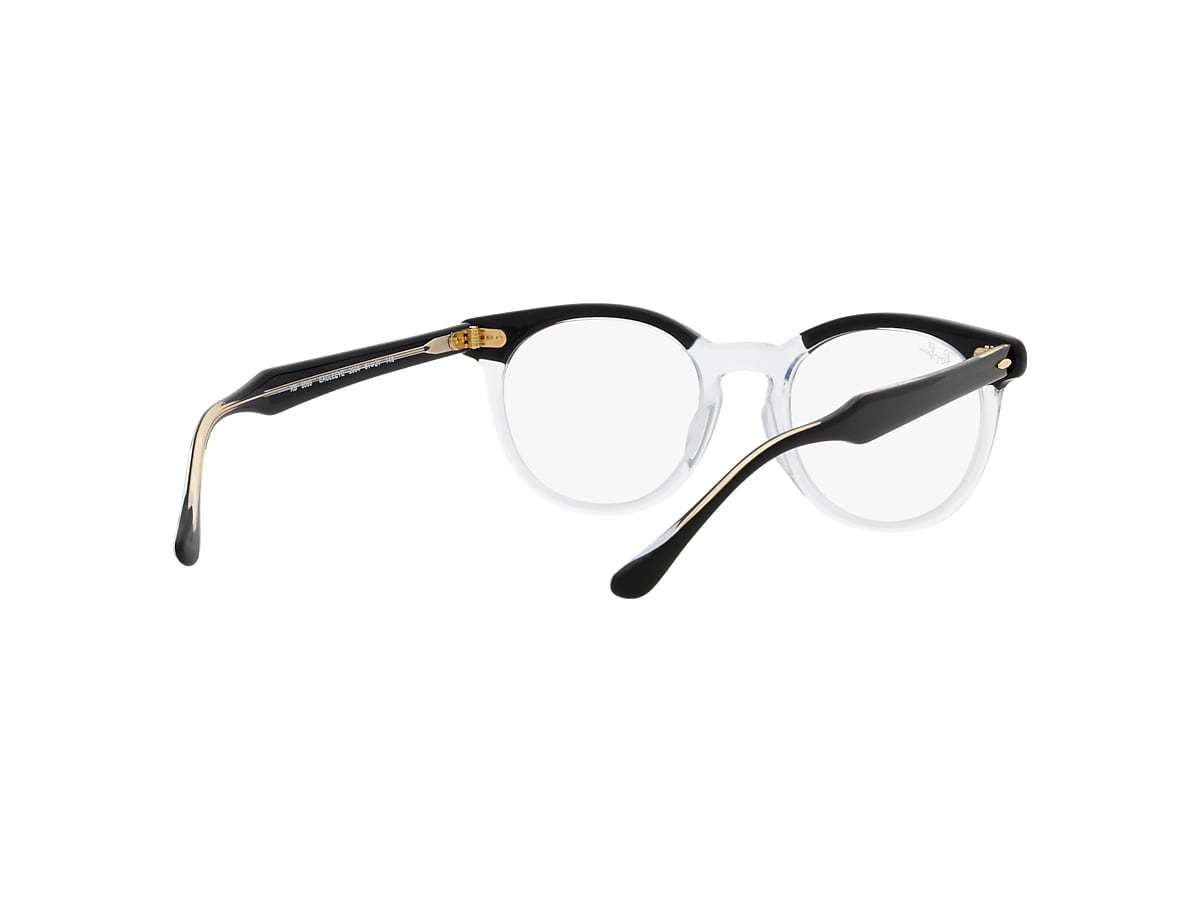 EAGLE EYE OPTICS Eyeglasses with Black On Transparent Frame 