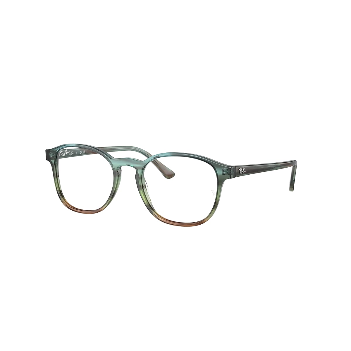 RB5417 OPTICS Eyeglasses with Striped Blue & Green Frame 