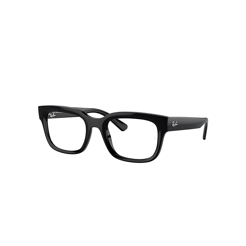 Ray Ban Chad Optics Bio-based Eyeglasses Black Frame Clear Lenses Polarized 54-22 In Black