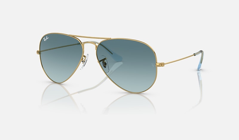 Ray ban aviator sales gold blue gradient