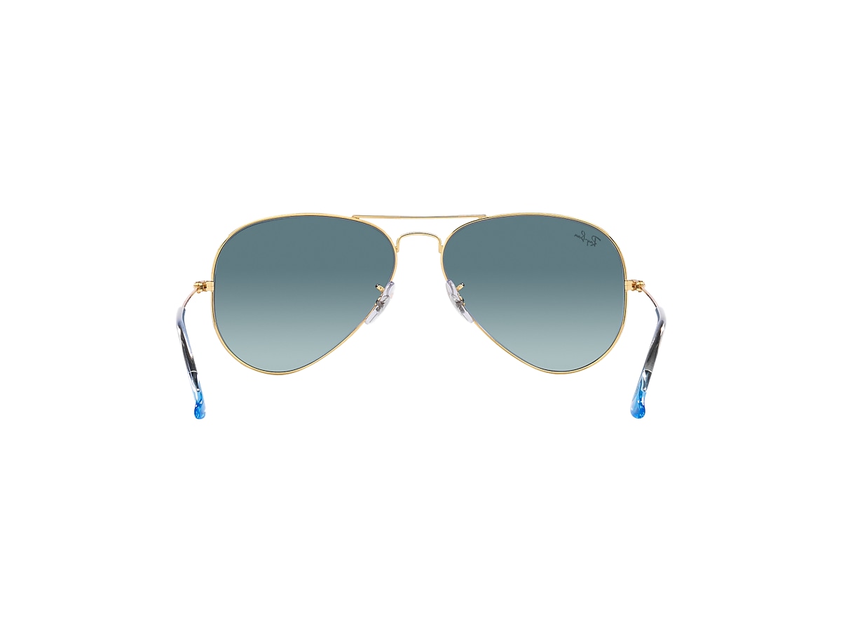 Ray-Ban Aviator ブルーグラデーション AVIATOR FLASH LENSES GRADIENT Sunglasses in Black and Blue
