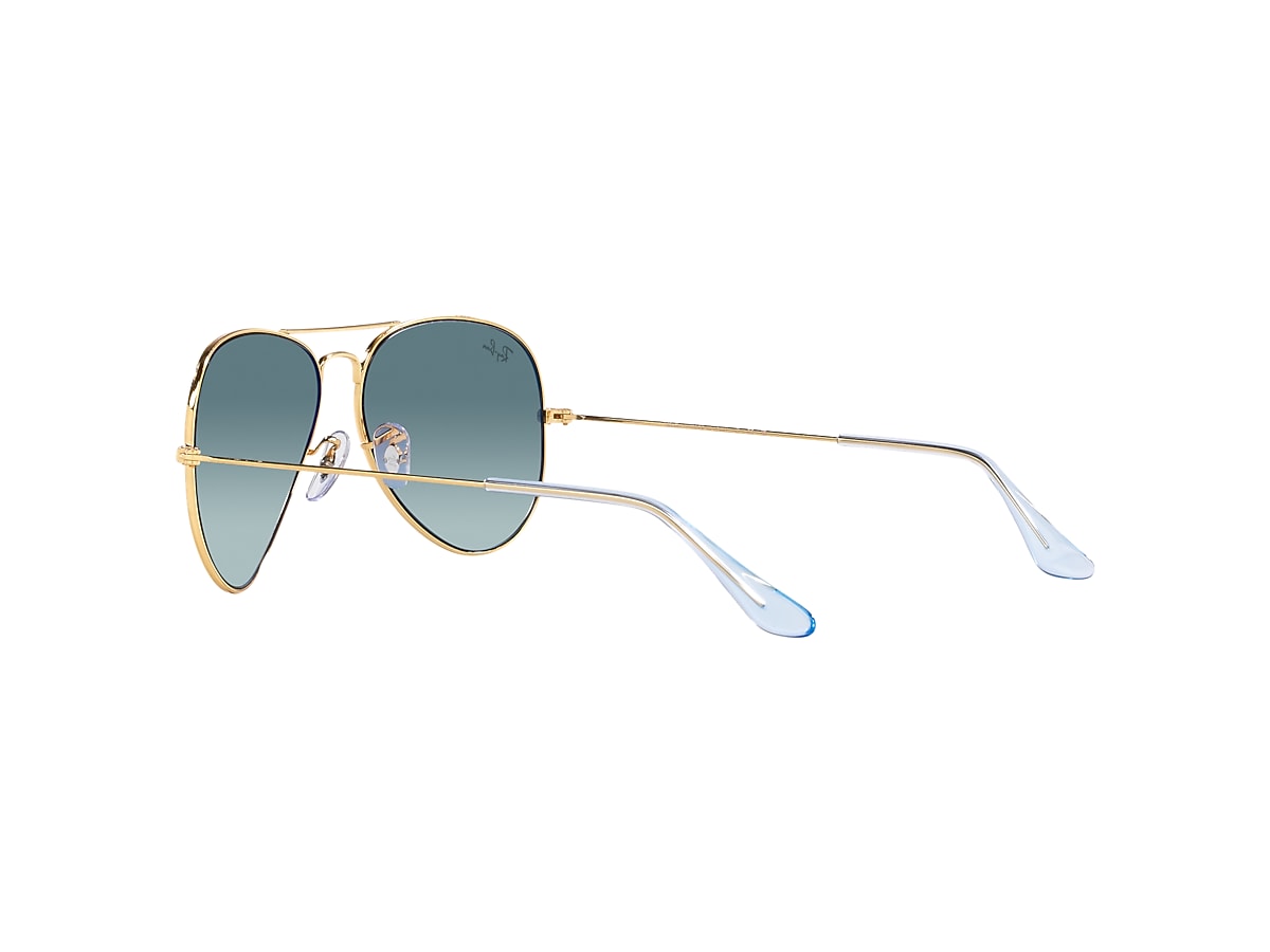 AVIATOR GRADIENT Sunglasses in Gold and Blue - RB3025 | Ray