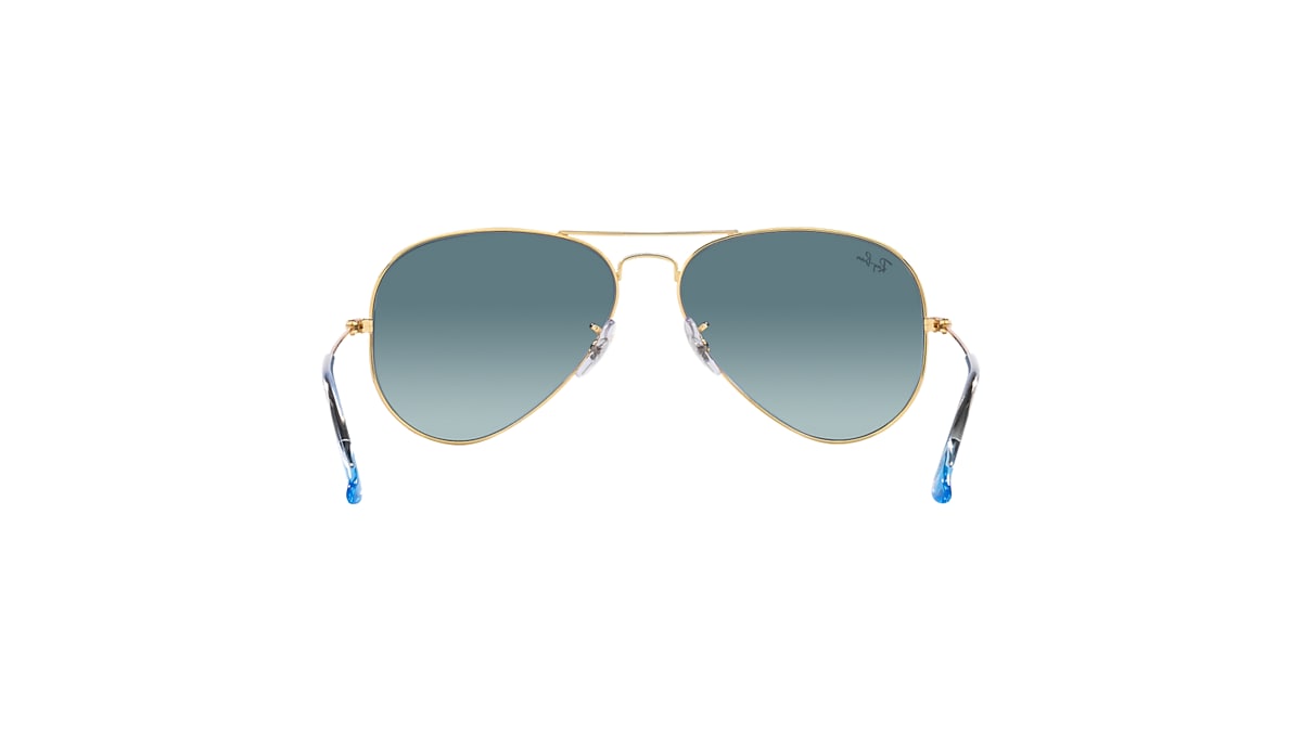 Ray-Ban Aviator ブルーグラデーション Ray-Ban Aviator RB3025 002/4O Black Sunglasses - eye-oo.com