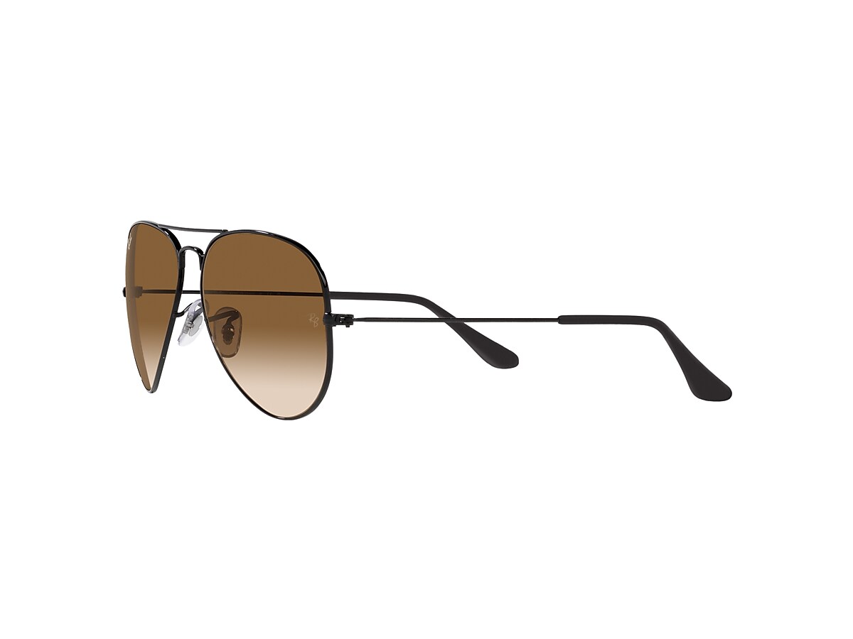 レイバン公式ストア】 Ray-Ban® AVIATOR GRADIENT サングラス | ブラック X ブラウン - RB3025